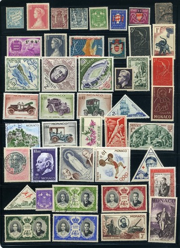 Monaco mnh used stamp lot - mnh,